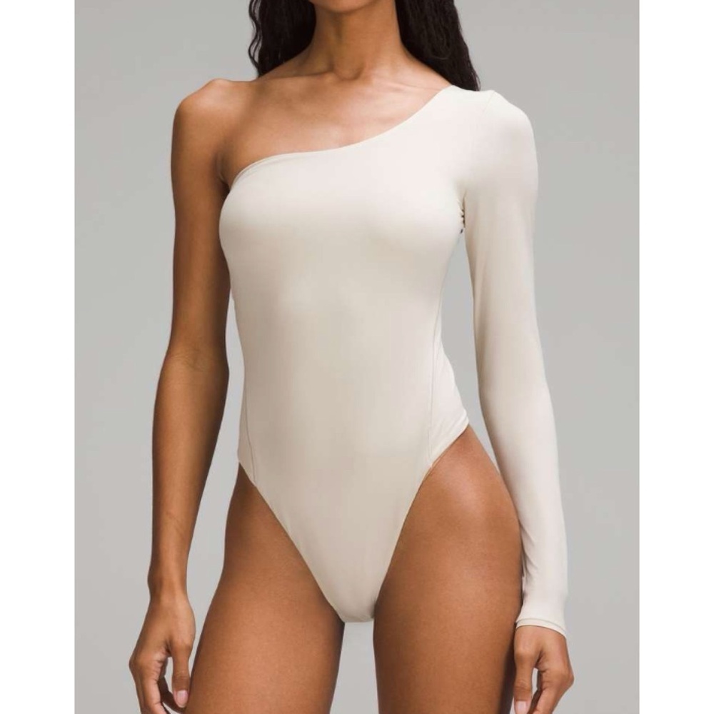 Lululemon Wundermost Ultra-Soft Nulu Long-Sleeve One-Shoulder Bodysuit
